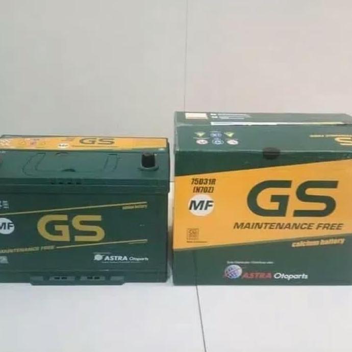 TERBARU - Aki Mobil / Battery GS ASTRA Type GS MF N70Z 75D31R 12v 75 ah