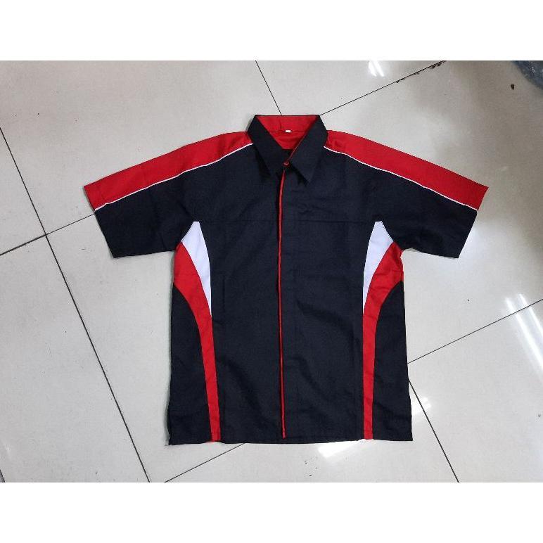 BEST SELLER KEMEJA RACING/ KEMEJA KERJA SERAGAM KANTOR KERJA/ KOMBINASI BAJU MURAH HEM WARNA LENGKAP