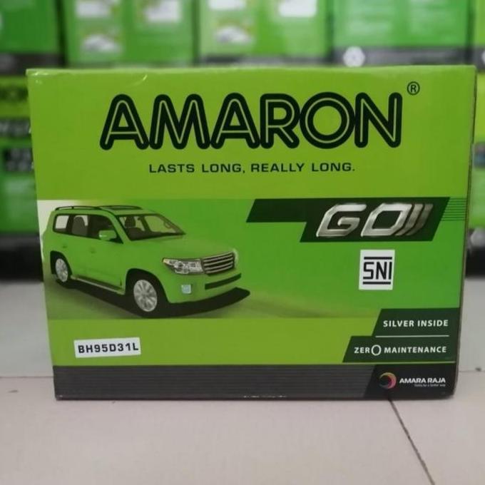 AKI BATERAI KERING AMARON GO 95D31L/BH95D31L PAJERO SPORT GRS 6 BLN