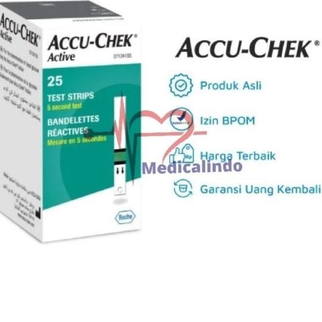 Strip Accucheck Active isi 25 Refill Accu Check Active