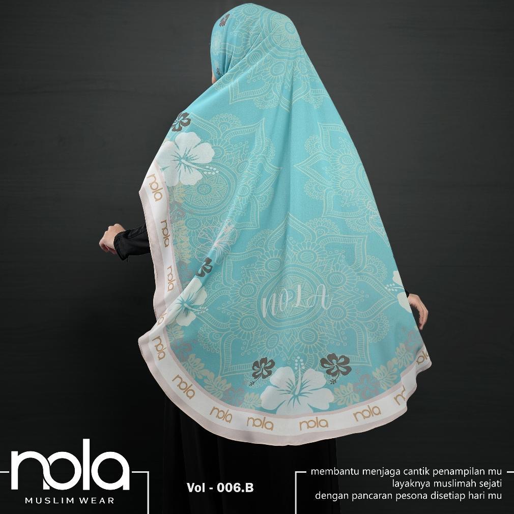 big promo nola - khimar printing sultan volume 06/ khimar syari / jilbab syari