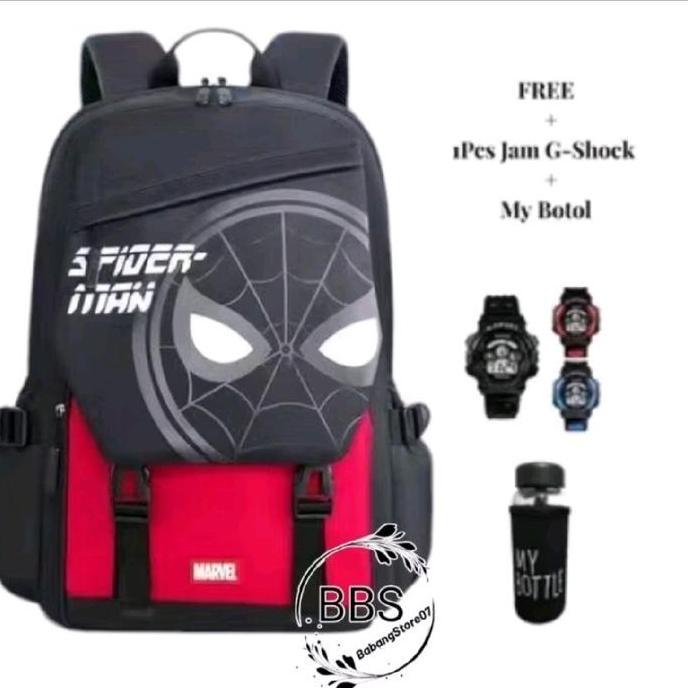 Tas Sekolah Anak Ironman Capten Spiderman Ransel.Anak Laki Laki Tk Sd