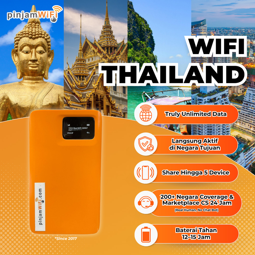Pinjam Wifi Sewa Modem Portable Thailand Harian - Truly Unlimited No Fup Daily