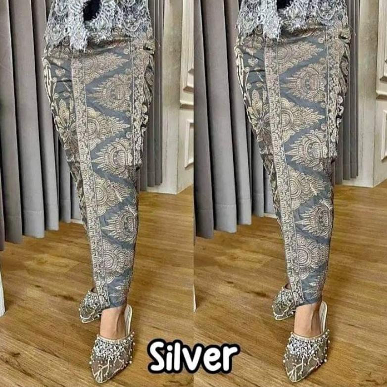 kamen bordir benang cendana/emas motif "MAHKOTA" TS (tanpa selendang)/kamen bali/kamen jadi/rok bali