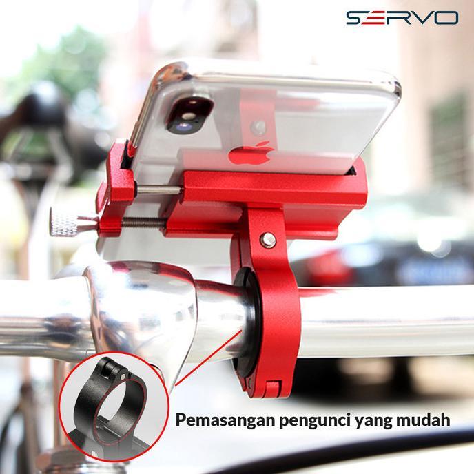 Harga Miring Servo Phone Holder Motor X81 Holder Handphone Motor Penahan Smartphone Handle Hp Riding