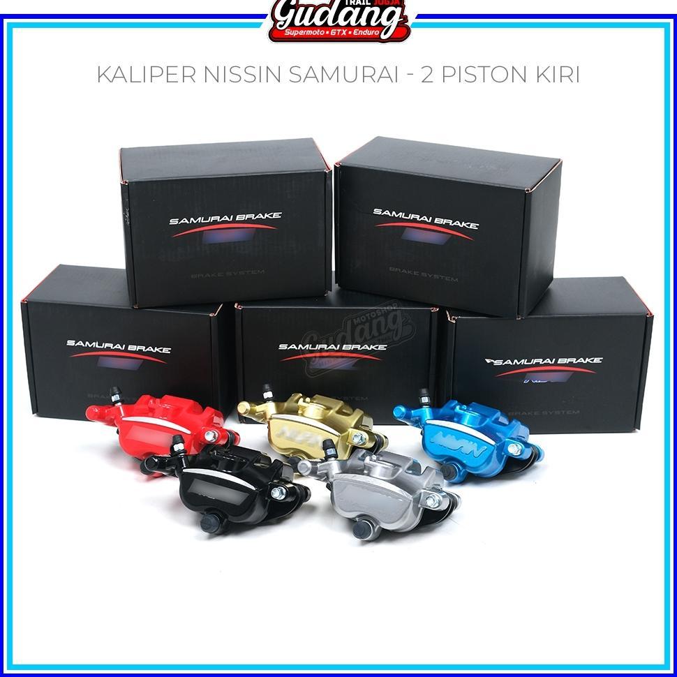 Kaliper Brake 2 Piston Rem Kanan Kiri Pala Babi Motor RX King Jupiter Ninja Satria Fu Mio J Mio Smil