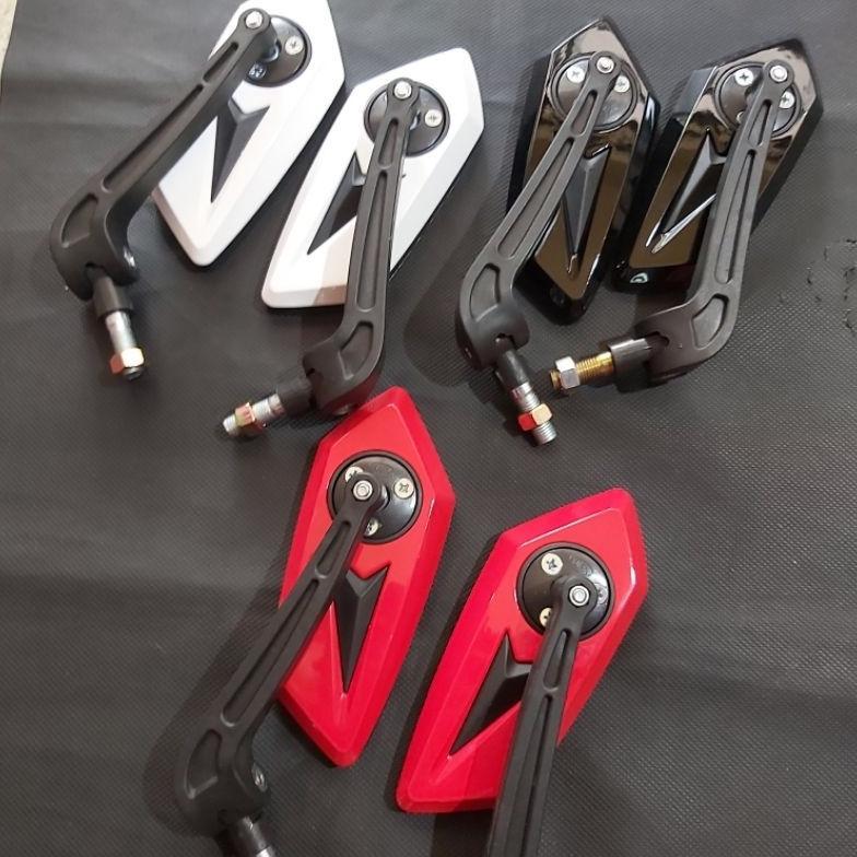 Terbaru Cod Spion Variasi Warna Alevo Yamaha, Spion Warna Drat 14 Yamaha Mio Vega Jupiter Fino Soulg