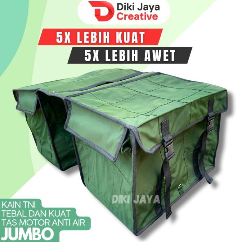 Tas Obrok Motor kain TNI  Extra Super Jumbo tas kurir tas pos srandul obrok