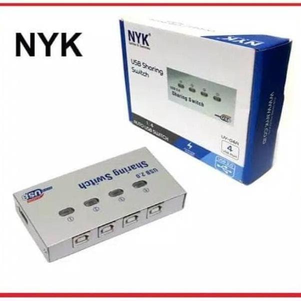 Lengkapsudah- Nyk Auto Switch Printer 4Port/Usb Sharing Switch Printer 4Port