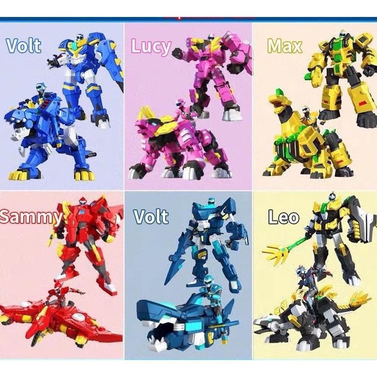 Mainan Robot Mini Force Action Figures MiniForce X Dinosaur Deformation Mini Agen Hadiah Natal Anak