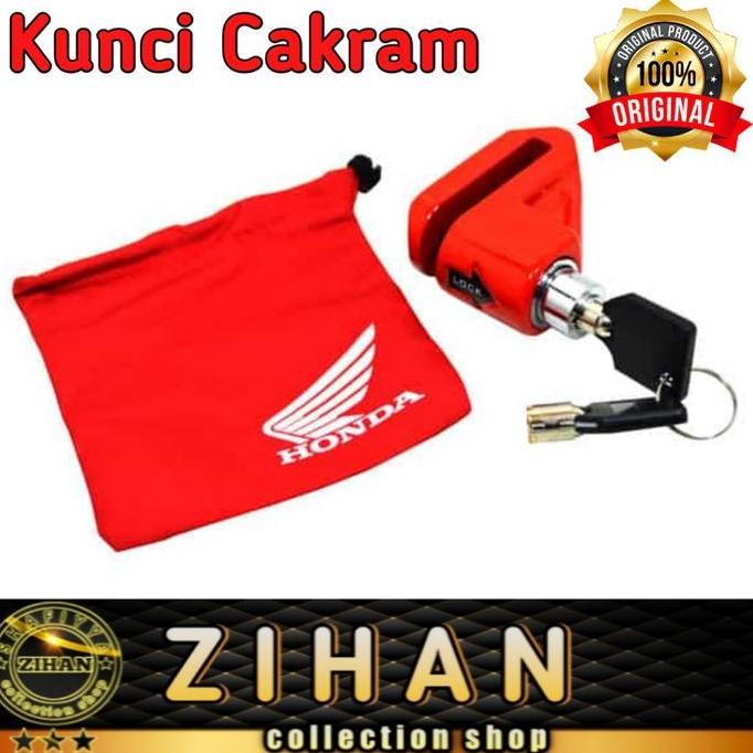 Gembok Motor/Kunci Cakram Anti maling/Honda original