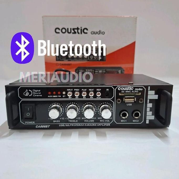 Power Amplifier mini Bluetooth Karaoke Radio Usb COUSTIC AUDIO POWER BLUETOOTH KARAOKE Arus AC 220/D