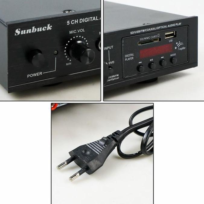 Amplifier Bluetooth Audio Karaoke Support Coaxial Optical - AV-298BO