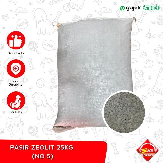Whatcat- Pasir Kucing Zeolit Zeolite Bisa Dicuci Halus Kasar Sedang 25 Kg