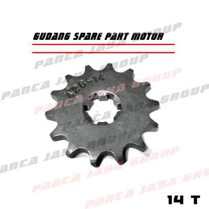 Gear Depan 428 14 T Yamaha Z125 125Z 125Zr 125-Z 125-Zr Touch125 Touch-125 Tiara S120 S-120