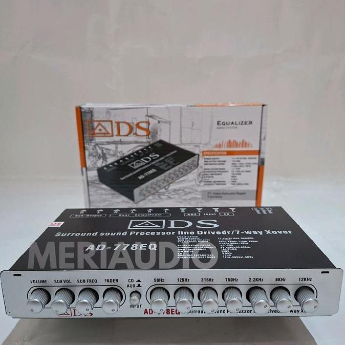 Pream Parametrik ADS 7BAND Equalizer Parametrik ADS 7BAND Equalizer Sound System Profesional penjern
