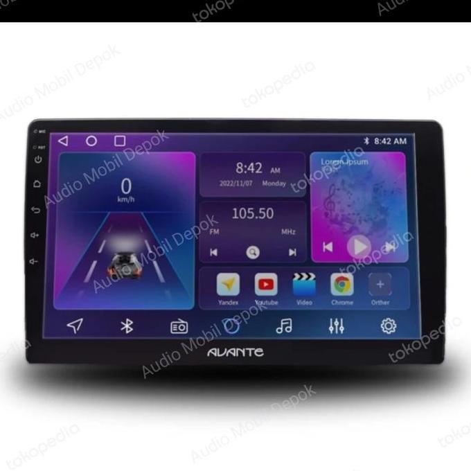 Head Unit Android Avante Draco 9/10" Ram 6/128 GB Avante Camera 360