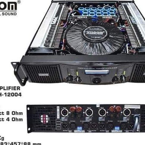 power wisdom ah 12004 4 channel amplifier