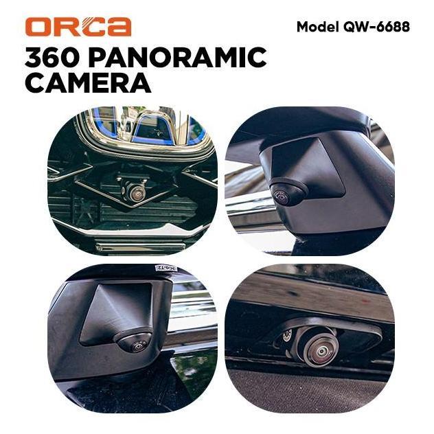 ORCA Kamera 360 Orca Bird View QW-6688 3D Panoramic untuk Headunit Android AHD 10P 170 Derajat Water