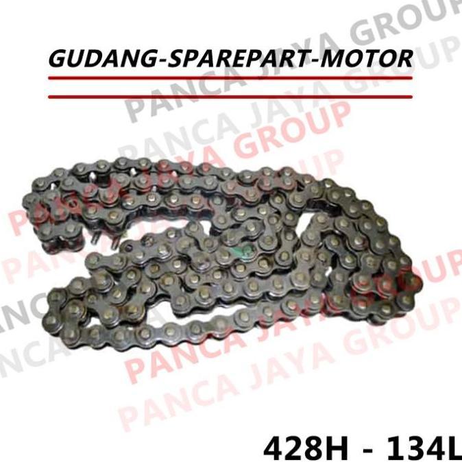 Rantai Roda Gear Gir 428H-134L 134 Viar Cross Cros X 200-250 Gt Se Es Db