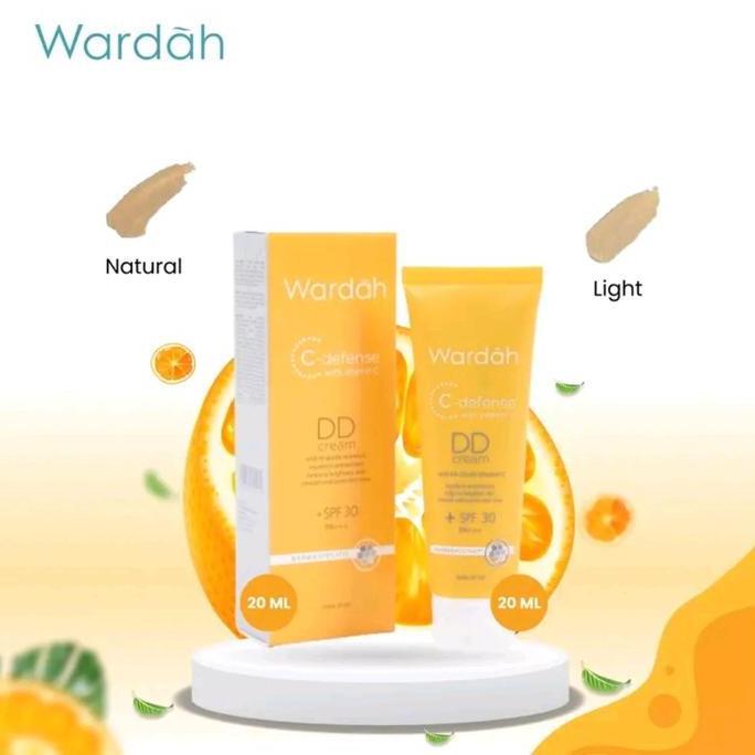 Makeyou- Wardah C Defnse Dd Cream With Vitamin C / Foundation Wajah / Alas Bedak High Coverage Tahan
