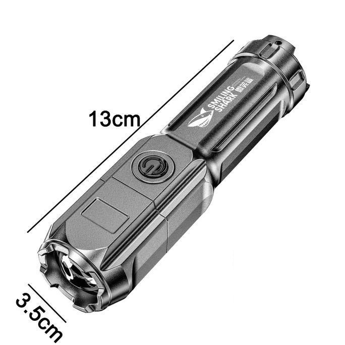 Litcx- Senter Mini Led Super Terang / Senter Led Zoom Cas Usb Hh Power Baterai 18650