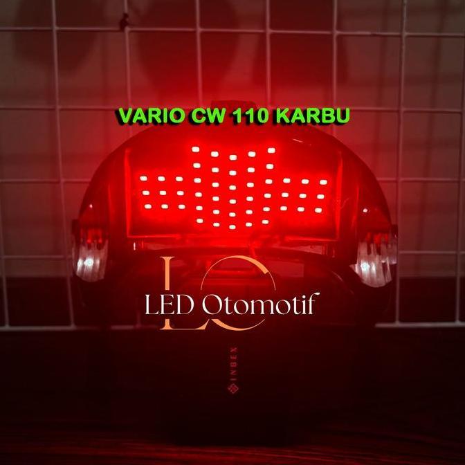 TERLARIS LED OTOMOTIF STOPLAMP RUNNING VARIO CW KARBU 110 LAMPU REM BELAKANG MOTOR RUNNING VARIO CW 