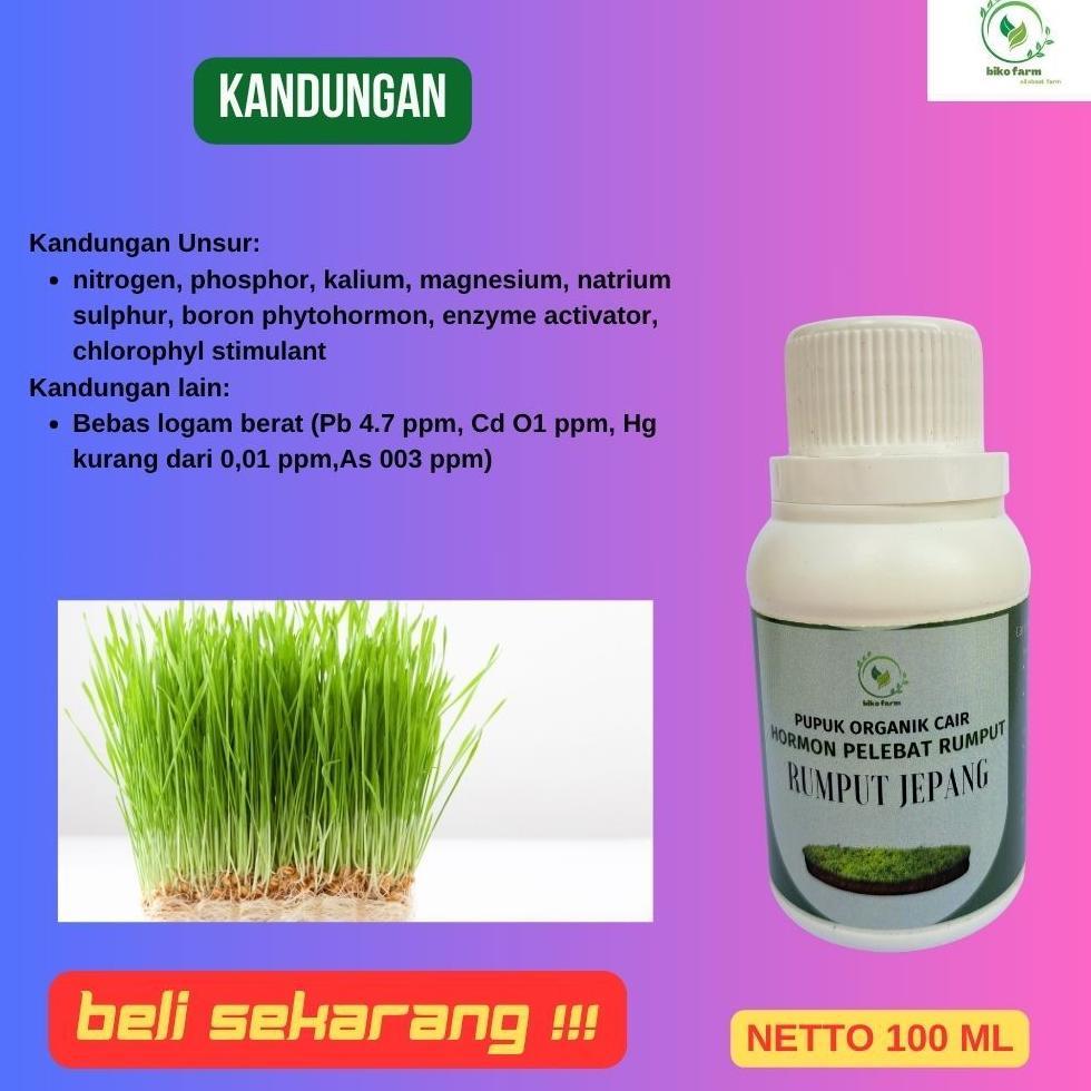 Promo Cod Pupuk Organik Cair Penyubur Tanaman Rumput Jepang. Pupuk Organik Cair Pemicu Warna Rumput 
