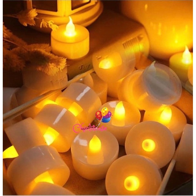 Lilin Lampu Led Elektrik Candle Pesta Dekorasi Pink Biru Hijau Merah Kuning Natal