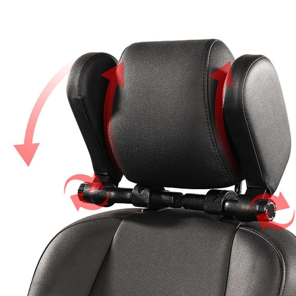 hot deals headrest penyangga kepala bantal leher jok mobil travel neck pillow sandaran adjustable / 