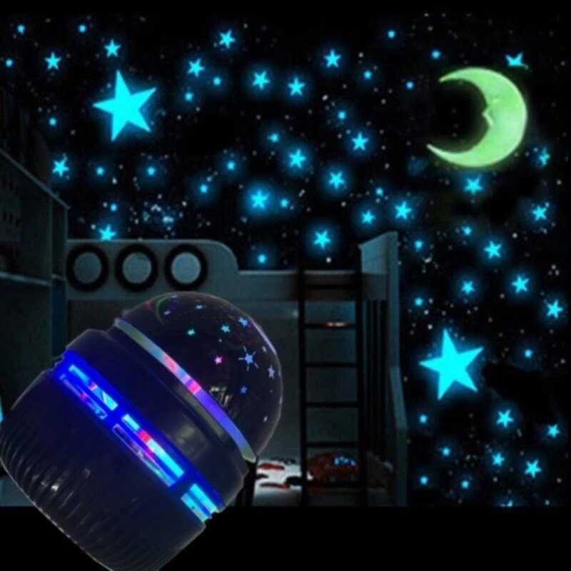 Lampu Proyektor Aurora Utara Mini Lampu Galaksi Langit Aurora Lampu Tidur Lampu Disco