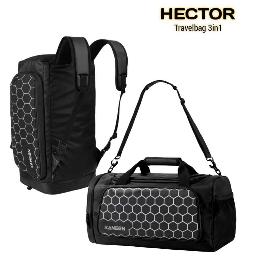 HECTOR Tas Travelbag pria 3in1 Hitam backpack untuk mudik pulang kampung Waterproof Trevel bag