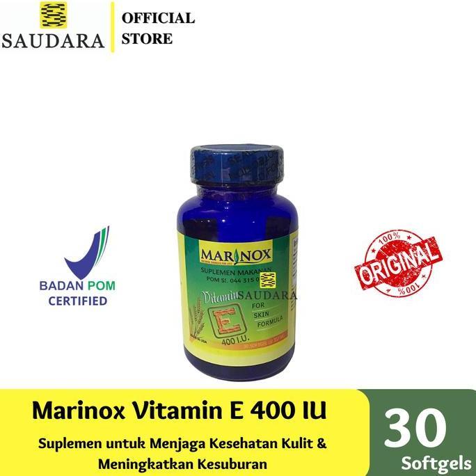NEW MARINOX VITAMIN E 400 IU 30'S | VITAMIN KULIT, ANTIOKSIDAN, KESUBURAN