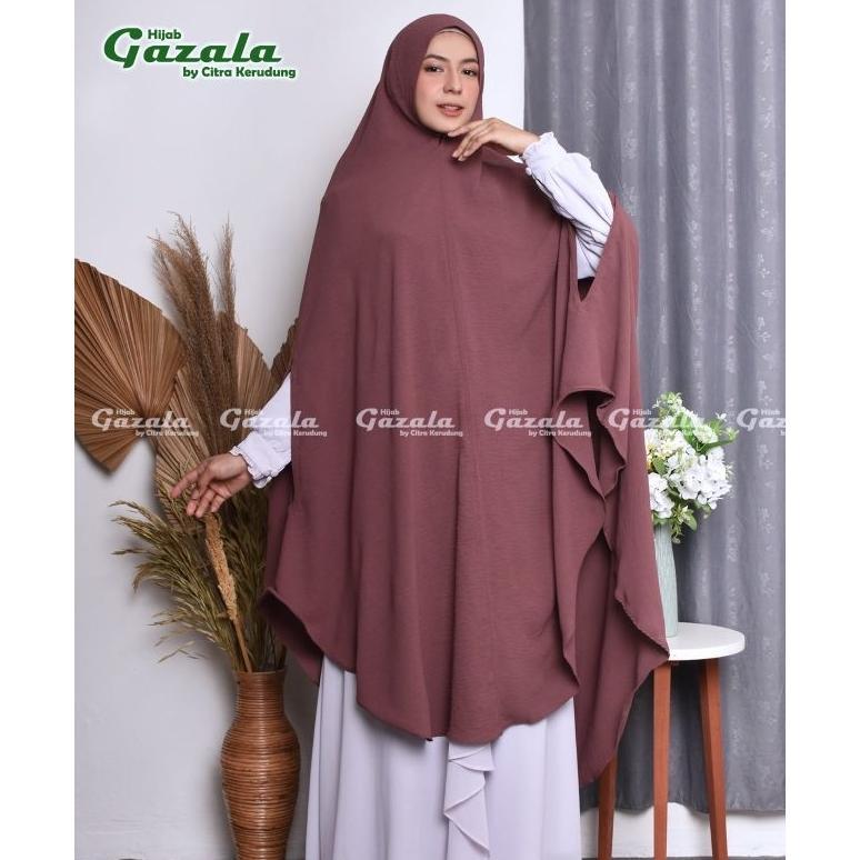 HOT Instan Bergo Crinkle JUMBO Softpad Antem model Tangan Bolong Jilbab bahan Crinkle Airflow Premiu