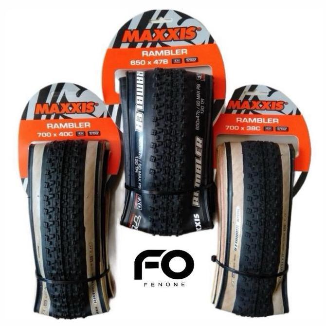 MAXXIS TIRE RAMBLER GRAVEL 650bx47 700x40c 700x38c / ban gravel maxxis rambler / Ban luar sepeda gra