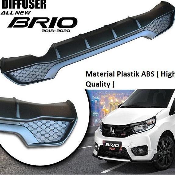 DIFFUSER BUMPER ALL NEW BRIO SPOILER BELAKANG BRIO RS 2019
