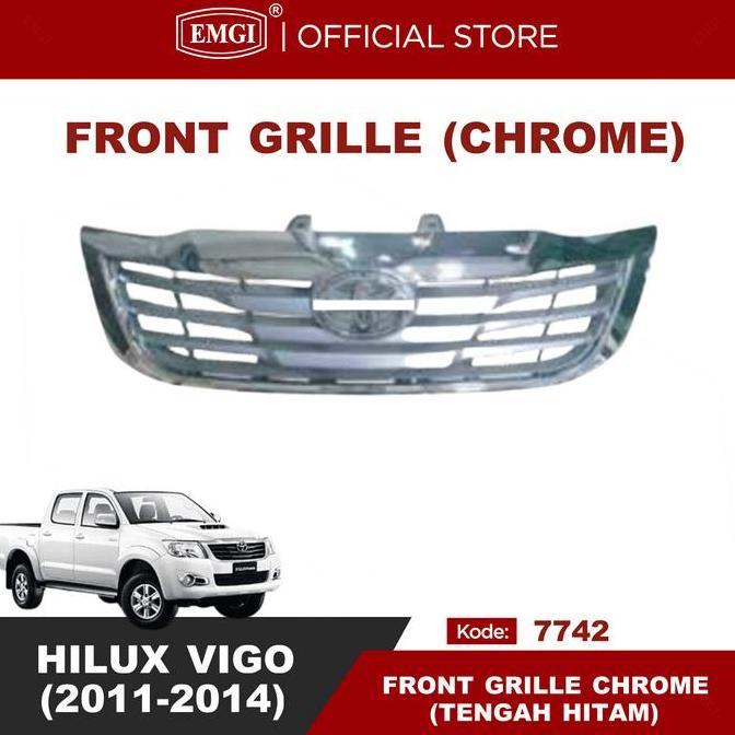 Emgi - Front Grille-Hilux Vigo 2011 2012 2013 2014 2015-Chrome Forsale