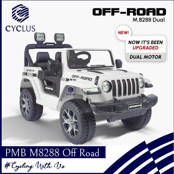 Promo Mobil Aki Jeep Pmb M-8288 M 8288 Off Road Mainan Anak Remote Control Cod