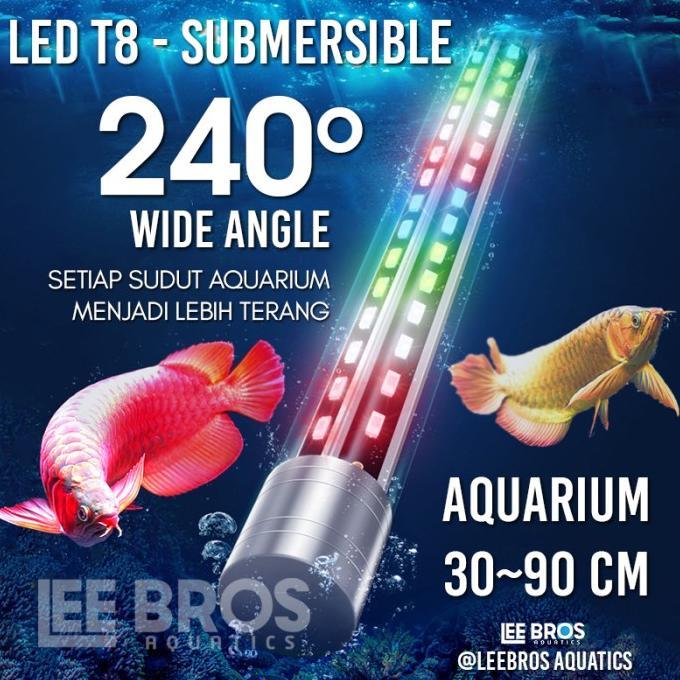 Lampu LED Aquarium Submersible 30-90 cm / Lampu Celup Aquarium