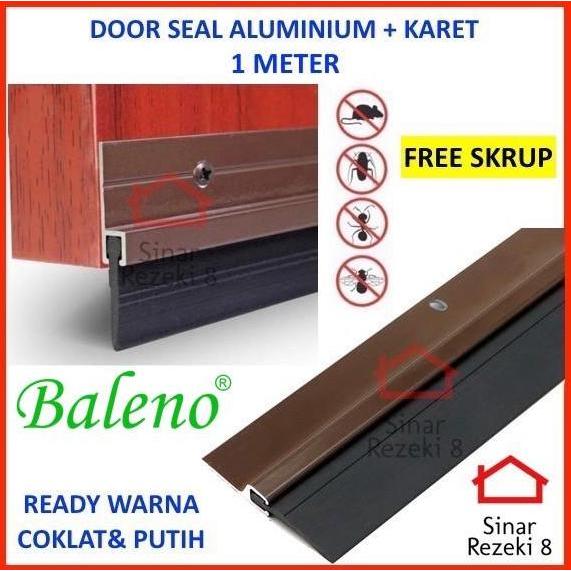 Door Seal ALUMINIUM Bulu Penutup Celah Bawah Pintu Door Brush Seal