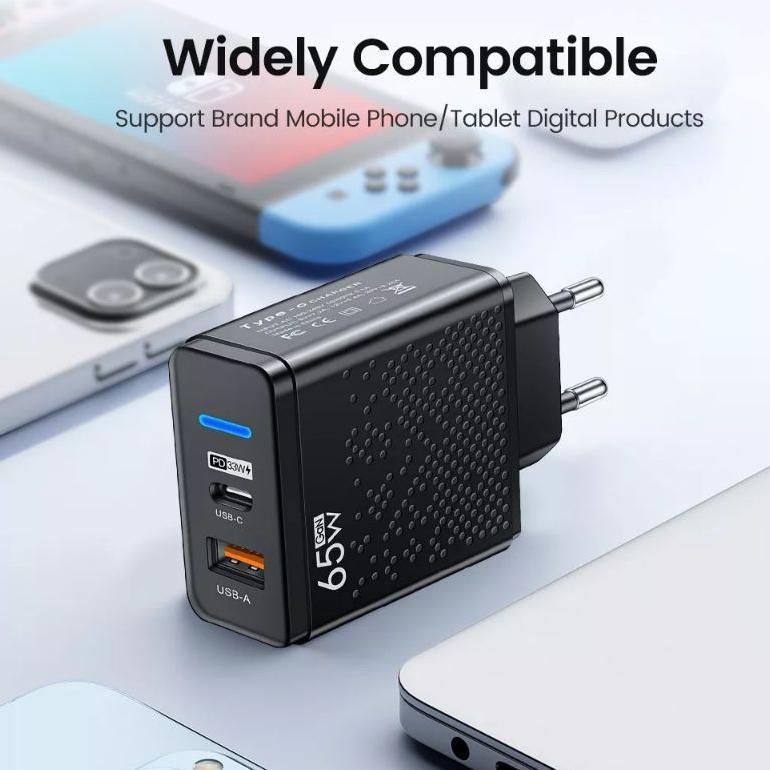 HOT SALE charger  65watt  + tipe c Xiaomi Oppo Samsung vivo