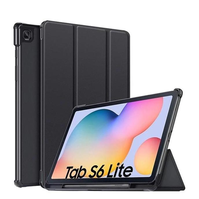 TERMURAH - SAMSUNG TAB S6 LITE 2022 CASE FLIP CASE PREMIUM SMARTCASE SLOTPEN