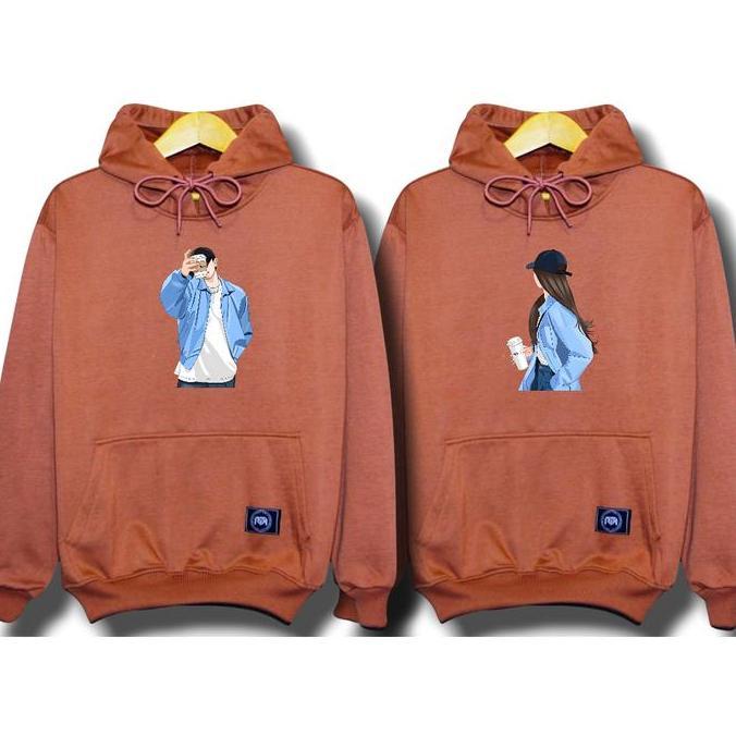 hoodie couple pria wanita / jaket couple viral kekinian / sweater couple pasangan terbaru / HOODIE p