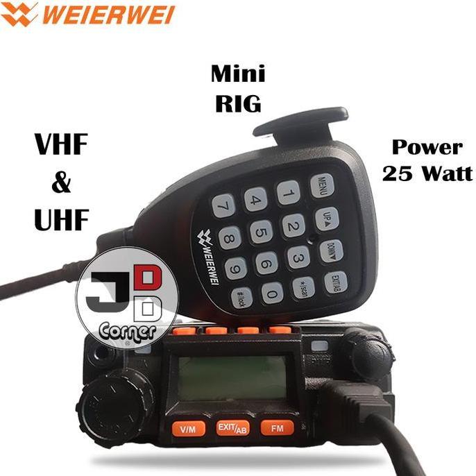 RIG Mini Weierwei UV9800 Dual Band ORIGINAL UV-9800 Radio Mobil Kecil