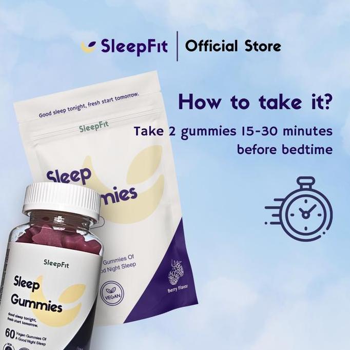 Erganzen- Sleepfit Sleep Gummies Melatonin 5 Mg 60 Gummies
