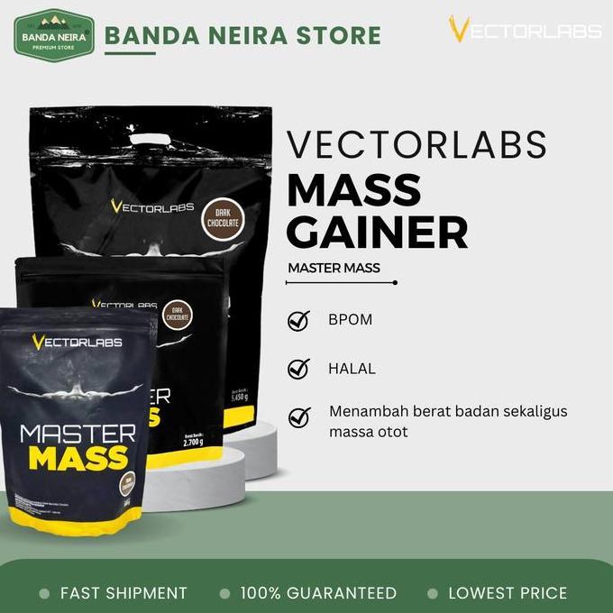Erganzen- Vectorlabs Master Mass Mastermass Gainer Protein | 2 - 12 Lbs | 900 - 5.450 Gram