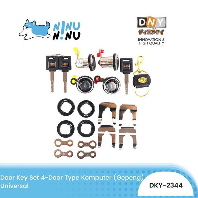 KUNCI PINTU MOBIL SET 4 PINTU UNIVERSAL DNY READY