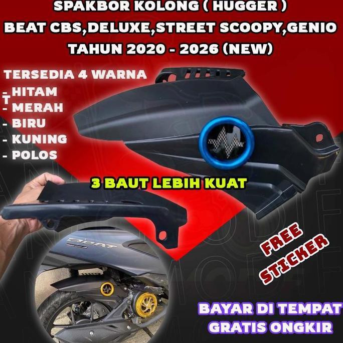 Spakbor Kolong Beat 2020 - 2026 New Model Hugger Beat Cbs Spakbor Kolong Scoopy Spakbor Kolong Beat 