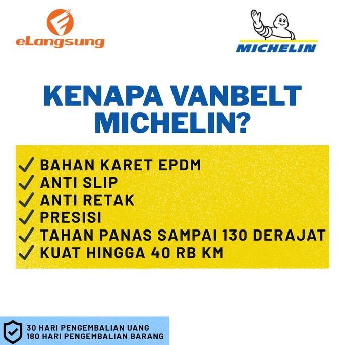 Michelin Vanbelt K44 Stater Halus Beat FI Vario 110 ESP Scoopy FI ESP - GARANSI 180 HARI