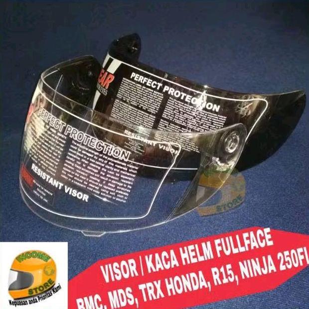 TERLARIS VISOR HELM - KACA HELM / VISOR HELM FULLFACE BMC MDS TRX HONDA NINJA 250FI DLL